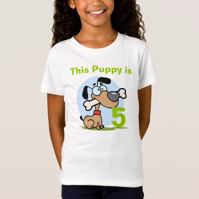 Camiseta de cumpleaños del Personalizable de perro (Anverso)