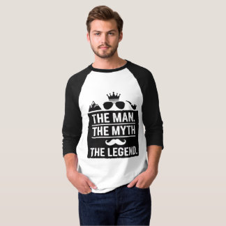 Camiseta de cumpleaños El Hombre, El Mito, La Leye