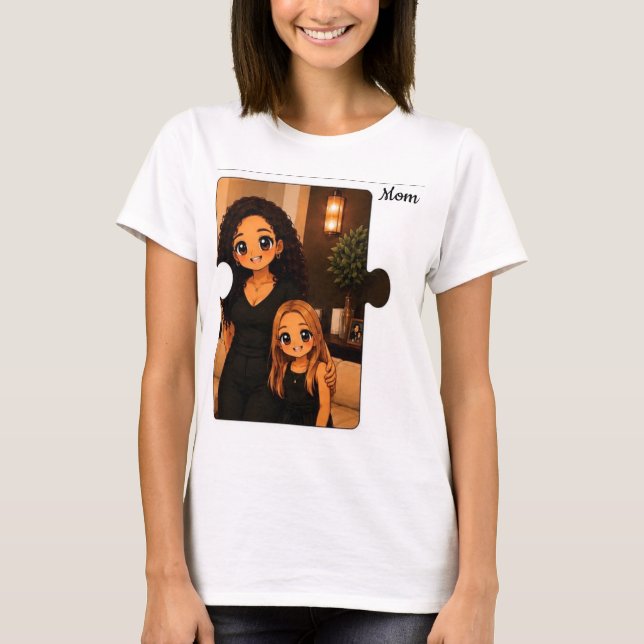 Camiseta de cumpleaños familiar personalizada y ad (Anverso)