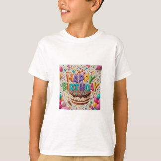 Camiseta de cumpleaños feliz