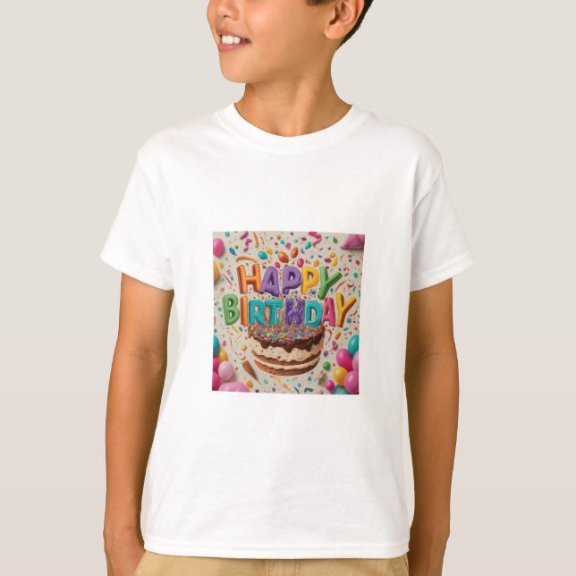 Camiseta de cumpleaños feliz (Anverso)