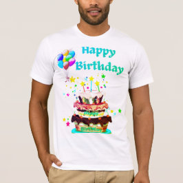 Camiseta de cumpleaños feliz