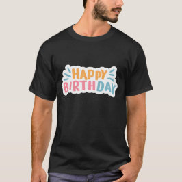 Camiseta de cumpleaños feliz