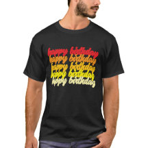 Camiseta de cumpleaños feliz