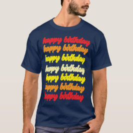 Camiseta de cumpleaños feliz