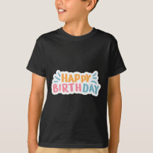 Camiseta de cumpleaños feliz
