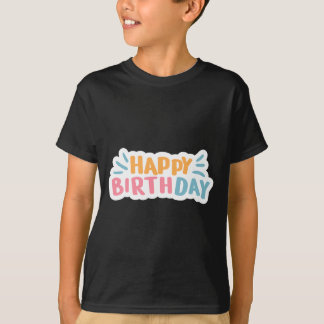 Camiseta de cumpleaños feliz
