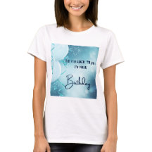 camiseta de cumpleaños feliz para mujeres