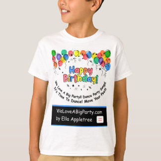 Camiseta de cumpleaños feliz para niños y todas la
