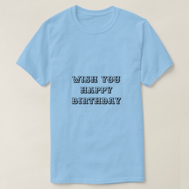 Camiseta de cumpleaños formal (Diseño del anverso)