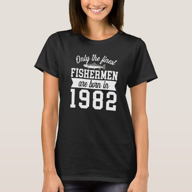 Camiseta de Cumpleaños Mejores Pescadores Nacidos  (Anverso)