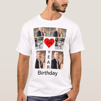 Camiseta de cumpleaños moderna personalizada
