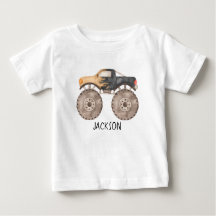 Camiseta de cumpleaños Monster Truck personalizada