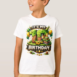 Camiseta de cumpleaños número 10 – Diseño de cumpl
