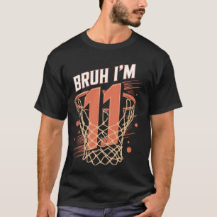 Camiseta de cumpleaños número 11 de baloncesto par