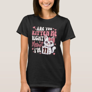 Camiseta de cumpleaños número 11 para niña de 11 a