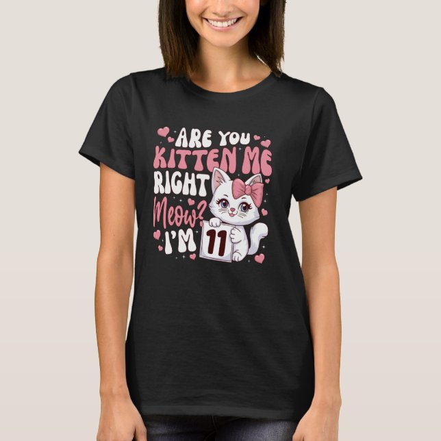 Camiseta de cumpleaños número 11 para niña de 11 a (Anverso)