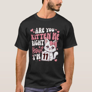 Camiseta de cumpleaños número 11 para niña de 11 a