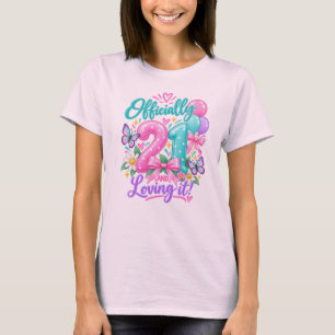 Camiseta de cumpleaños número 21 para ella – Ofici