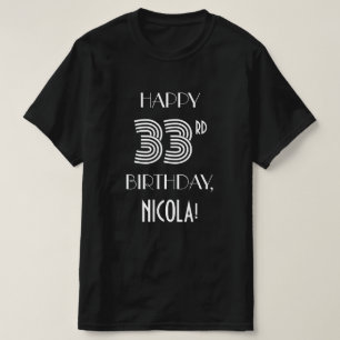 Camiseta de cumpleaños número 33 con estilo inspir