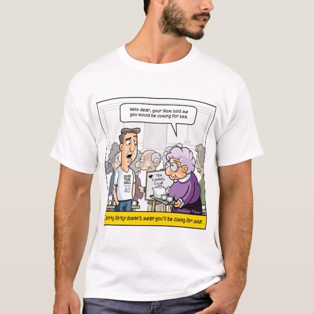Camiseta de cumpleaños número 40 de Punny (Anverso)