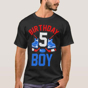 Camiseta de cumpleaños número 5 para niñas y niños