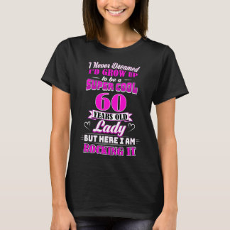 Camiseta de cumpleaños número 60 de la dama gracio