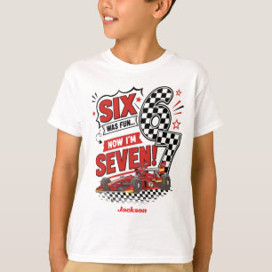Camiseta de cumpleaños número 7 personalizada para