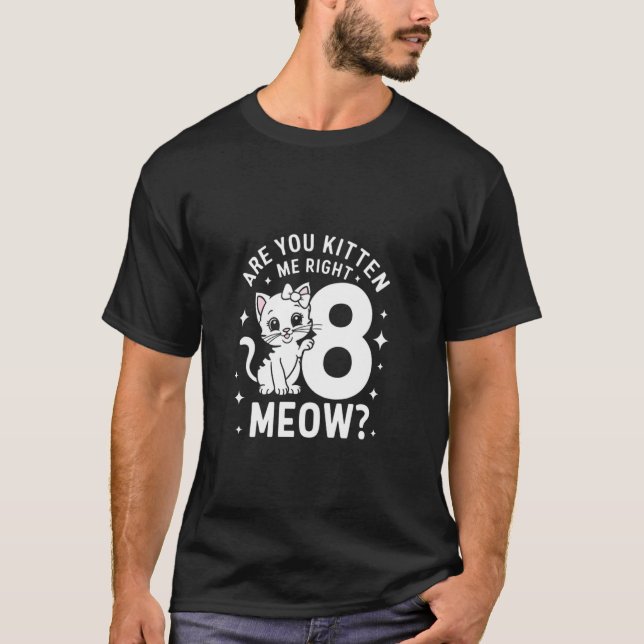 Camiseta de cumpleaños número 8 para niñas de 8 añ (Anverso)