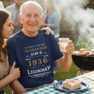 Camiseta de cumpleaños número 90 del personalizado