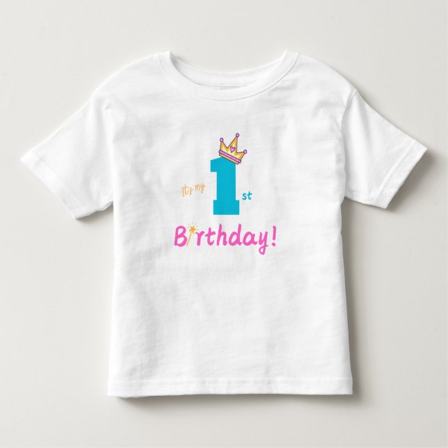 Camiseta de cumpleaños número uno (Anverso)