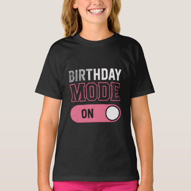 Camiseta de cumpleaños para adolescente con 'Birth (Anverso)