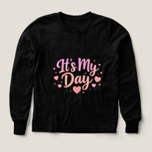 Camiseta de cumpleaños para adolescente niña linda