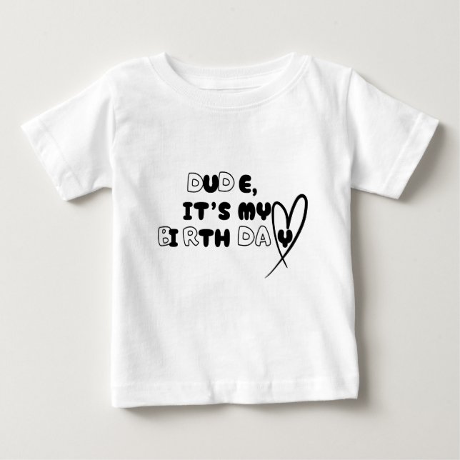 Camiseta de cumpleaños para bebés (Anverso)