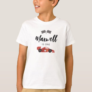 Camiseta de cumpleaños para corredor de autos