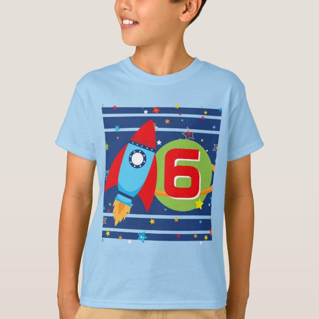 Camiseta de cumpleaños para el espacio exterior de (Anverso)