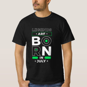 Camiseta de cumpleaños para hombres Legends Are Bo