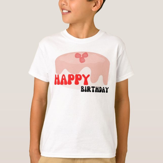 Camiseta de cumpleaños para niños (Anverso)