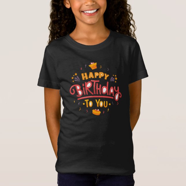 Camiseta de Cumpleaños para Niños – Celebrar (Anverso)