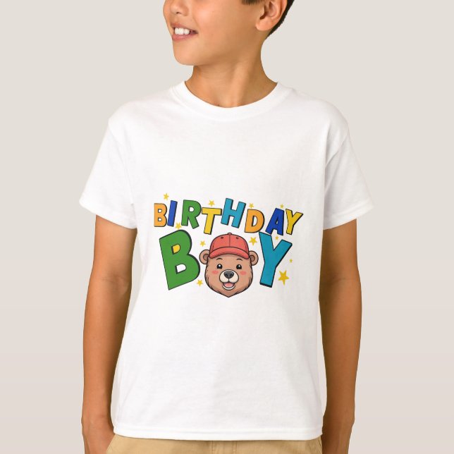 Camiseta de cumpleaños para niños Cumpleaños diver (Anverso)