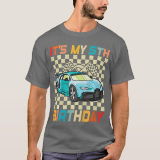 Camiseta de cumpleaños para niños de 5 años Niño C