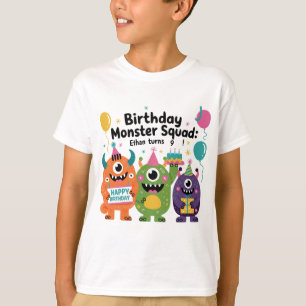 Camiseta de cumpleaños para niños de Guay Monster 