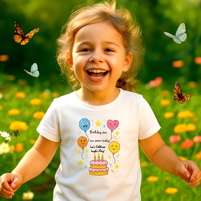 Camiseta de cumpleaños para niños - Diseño de text (Subido por el creador)