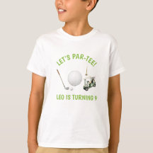 Camiseta de cumpleaños para niños Let's Par-Tee Go