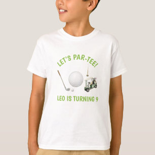 Camiseta de cumpleaños para niños Let's Par-Tee Go