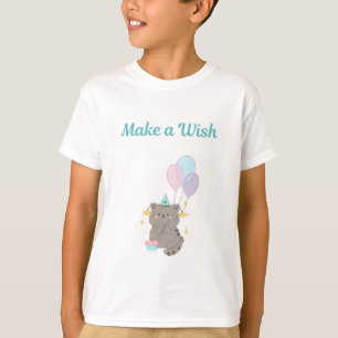 Camiseta de cumpleaños para niños Make a Wish