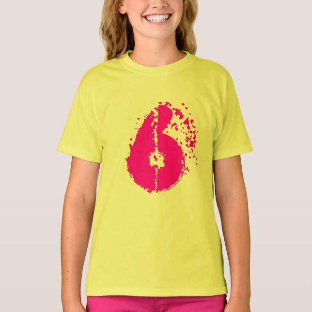 Camiseta de cumpleaños para niños | Número seis en (Anverso)