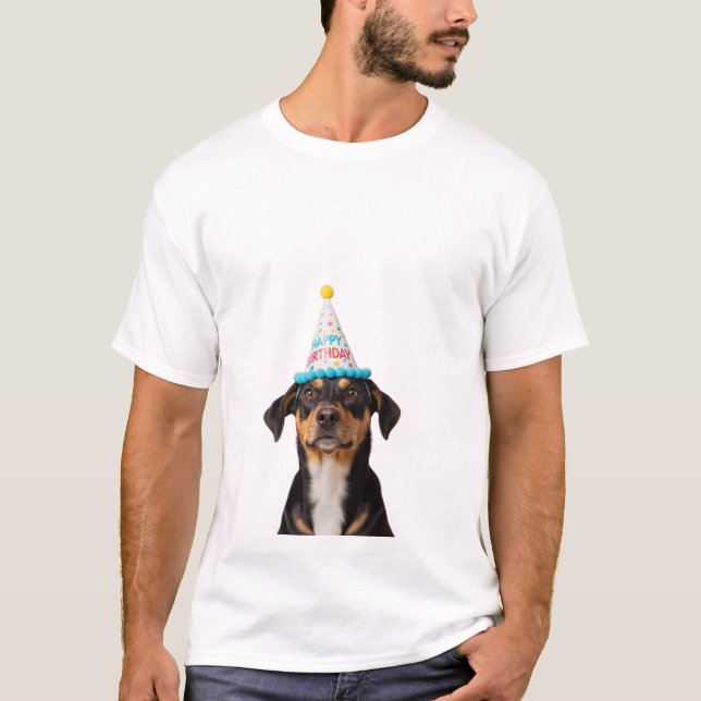 Camiseta de Cumpleaños para Perro (Anverso)