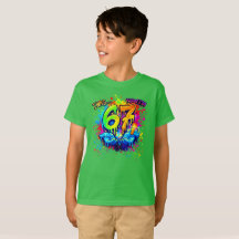 Camiseta de cumpleaños PARTY Graffiti Six Seven, S