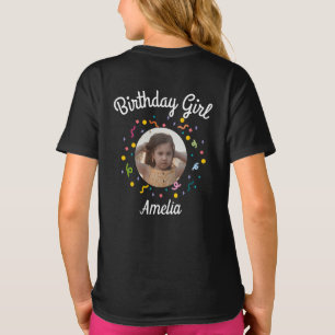 Camiseta de cumpleaños personalizada con edad y fo